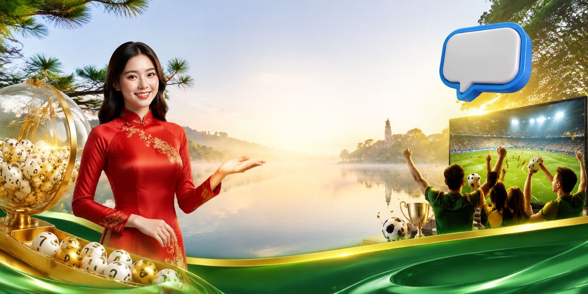 Người dùng tại Đà Lạt tham gia xổ số và cá cược thể thao trong trang phục áo dài truyền thống